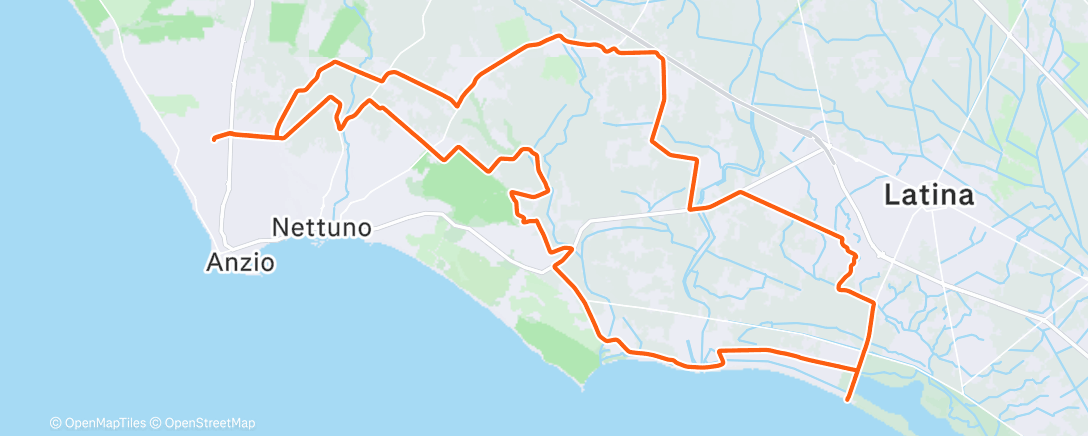 Карта физической активности (Pedalata mattutina)