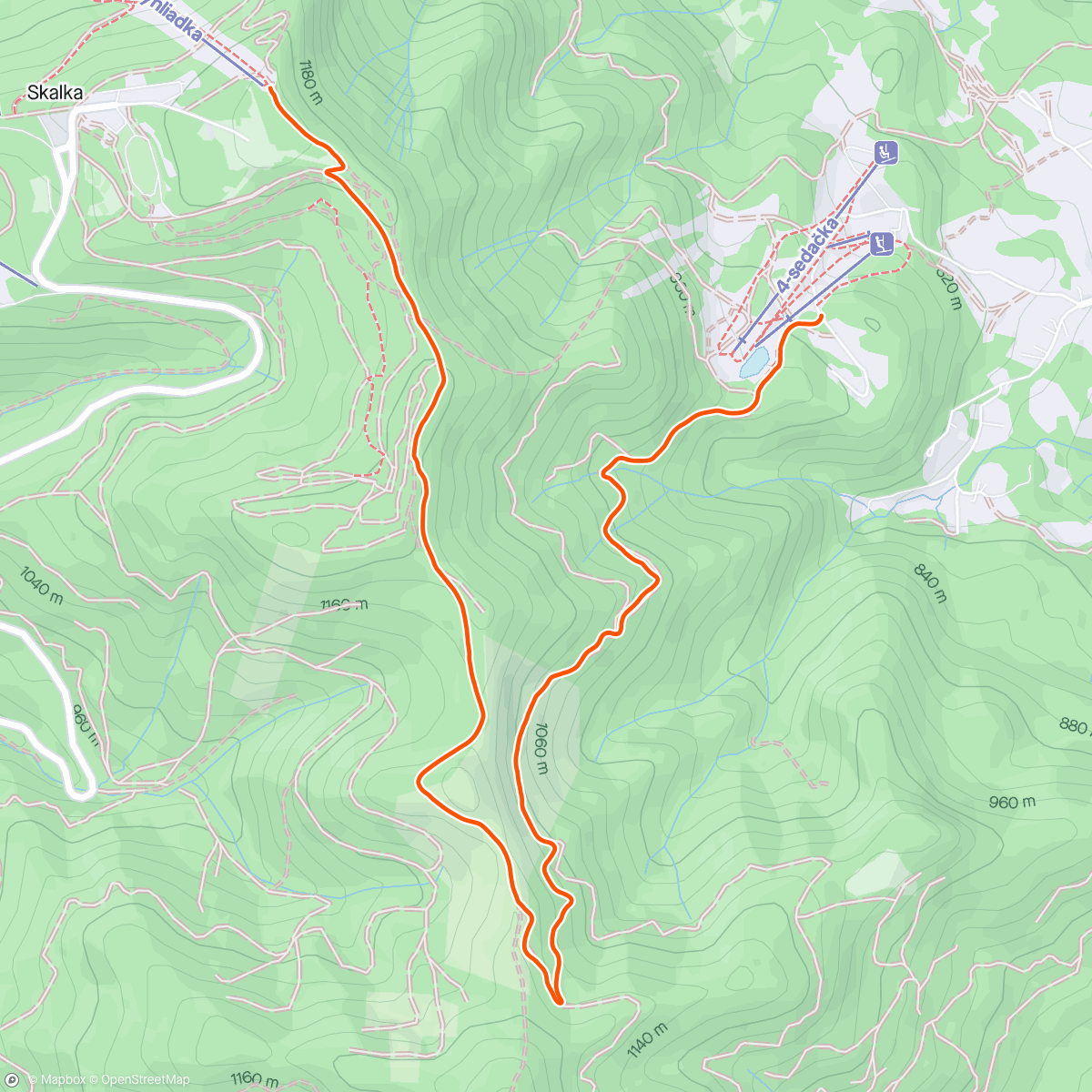 Map of the activity, Na ferratu