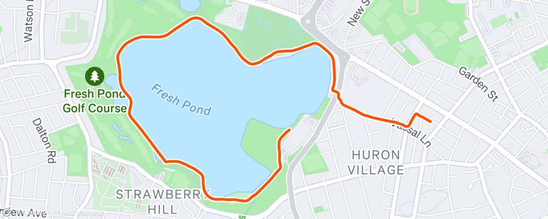 Map of the activity, Lunch Run