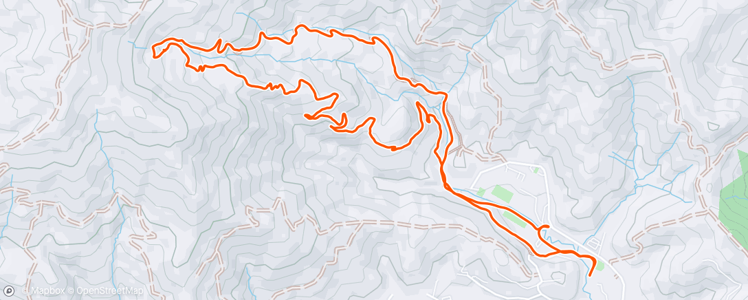 Map of the activity, Lunch Mountain Bike Ride