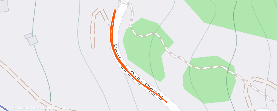 Map of the activity, Morning Run