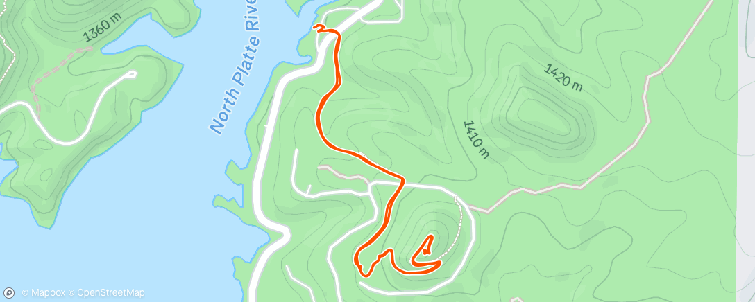 Map of the activity, Afternoon Hike