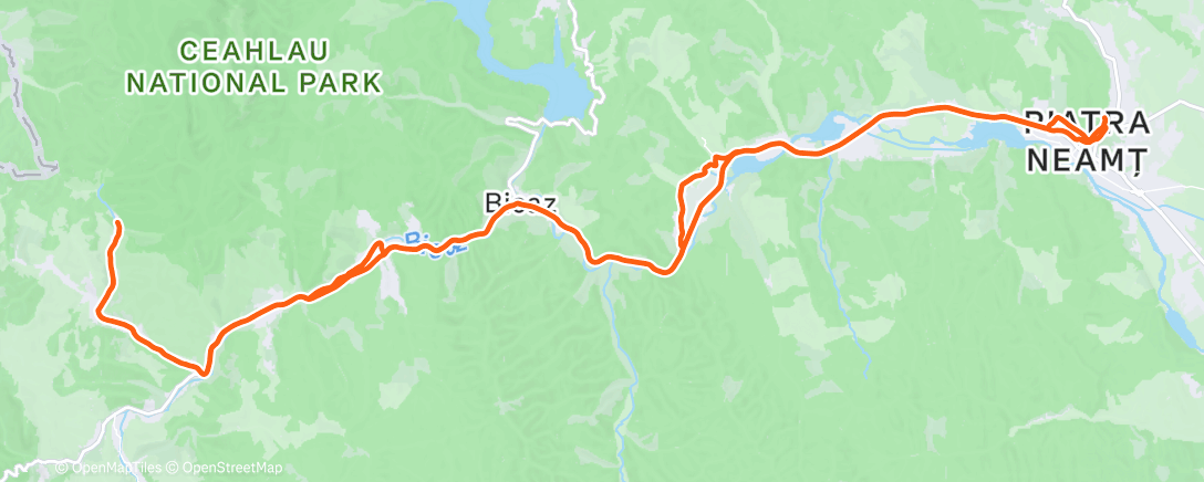 Map of the activity, Morning Mountain Bike Ride