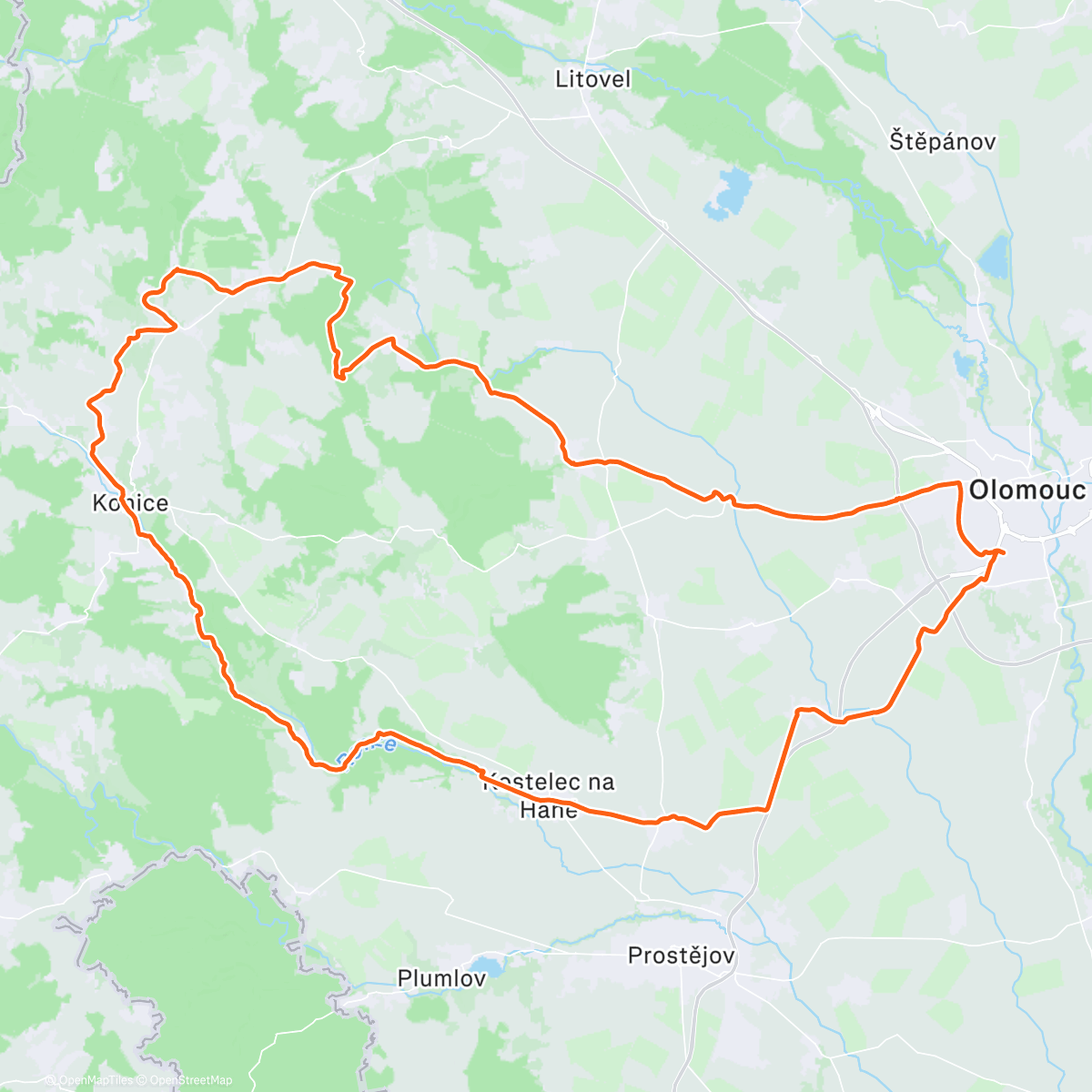 Map of the activity, Setkání u Posledního Mohykána