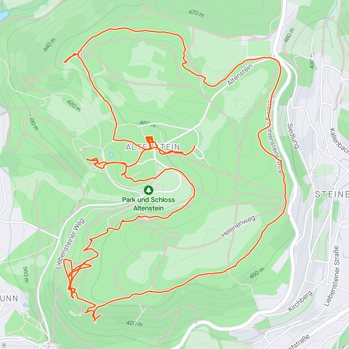 Map of the activity, Altenstein