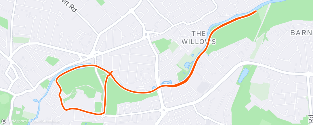 Map of the activity, Coffee run with MB