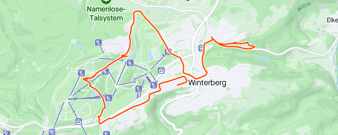 Carte de l'activité Winterberg #1 infietsen 🌦️