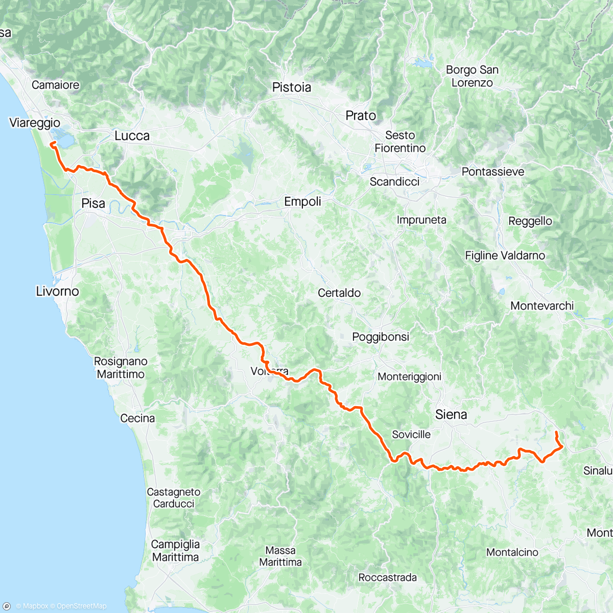 Map of the activity, Giro d’Italia 🇮🇹