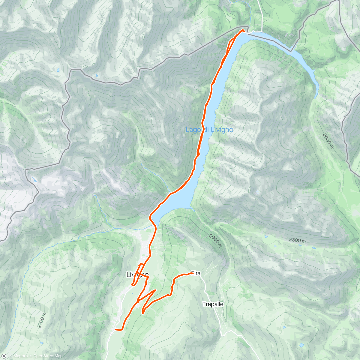 Map of the activity, Rest day in Livigno ♥️