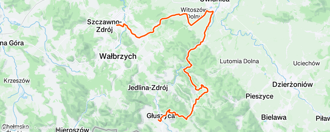 Map of the activity, Afternoon Ride