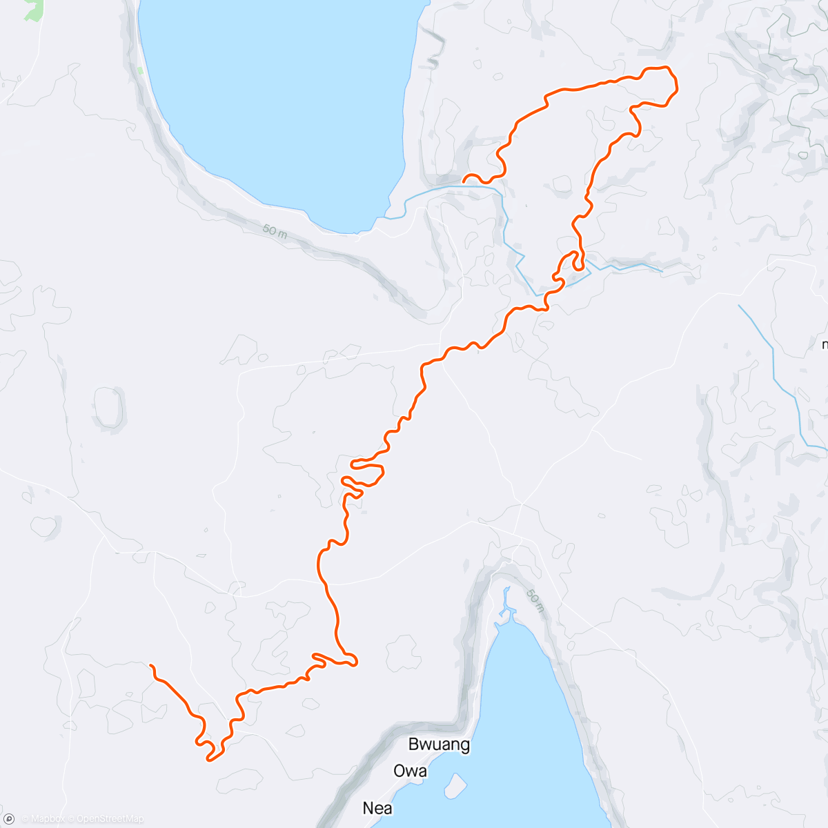 Karte der Aktivität „Zwift - Pacer Group Ride: Country to Coastal in Makuri Islands with Miguel”
