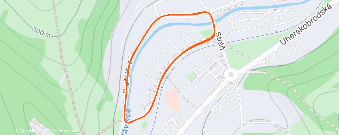 Map of the activity, Štědrovečerní běh