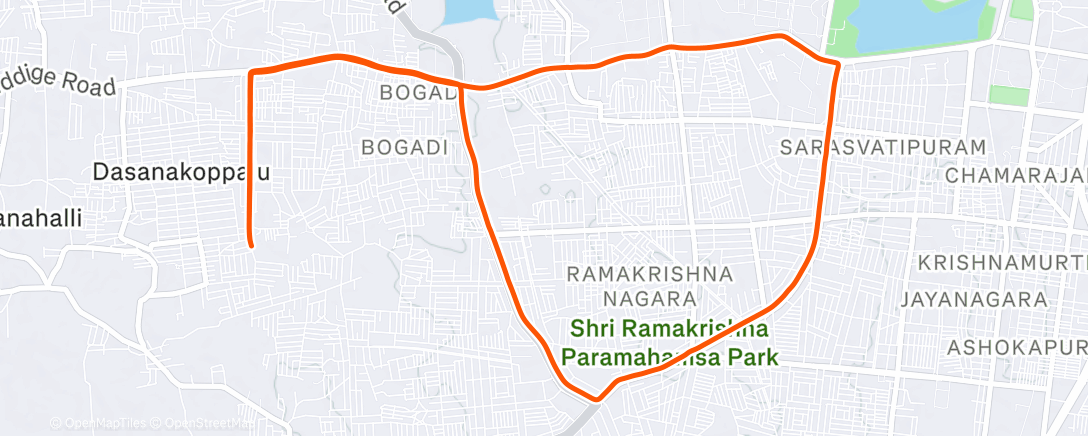 Map of the activity, Morning Ride