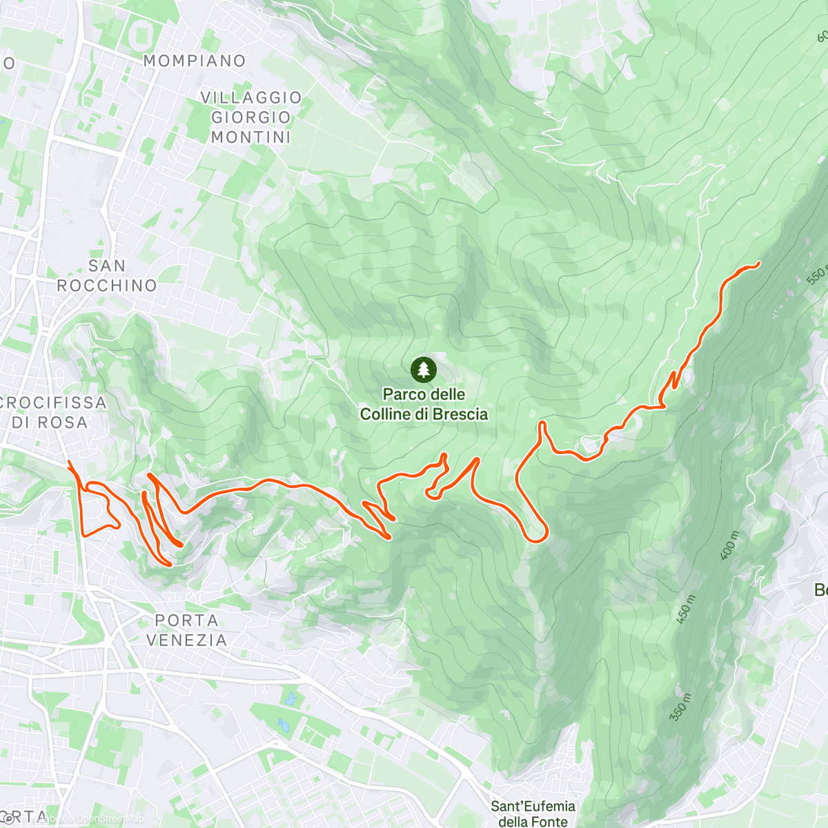 Map of the activity, Cicloturisti!@ Monte Denno