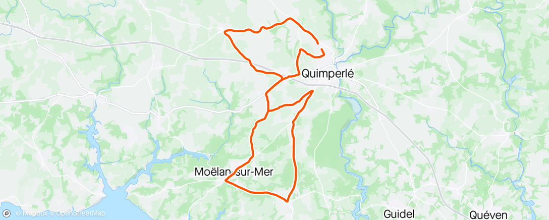 Map of the activity, 2h de vélo recup 🚴🏻‍♀️☀️