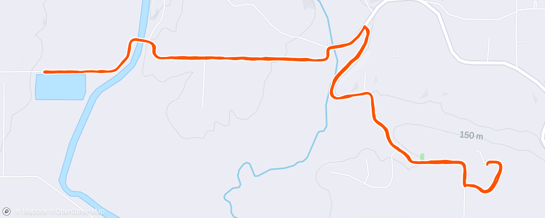 Map of the activity, Lunch Run