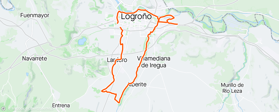 Mapa de la actividad, Lardero, Alberite y Varea a orillas del Iregua y el Ebro