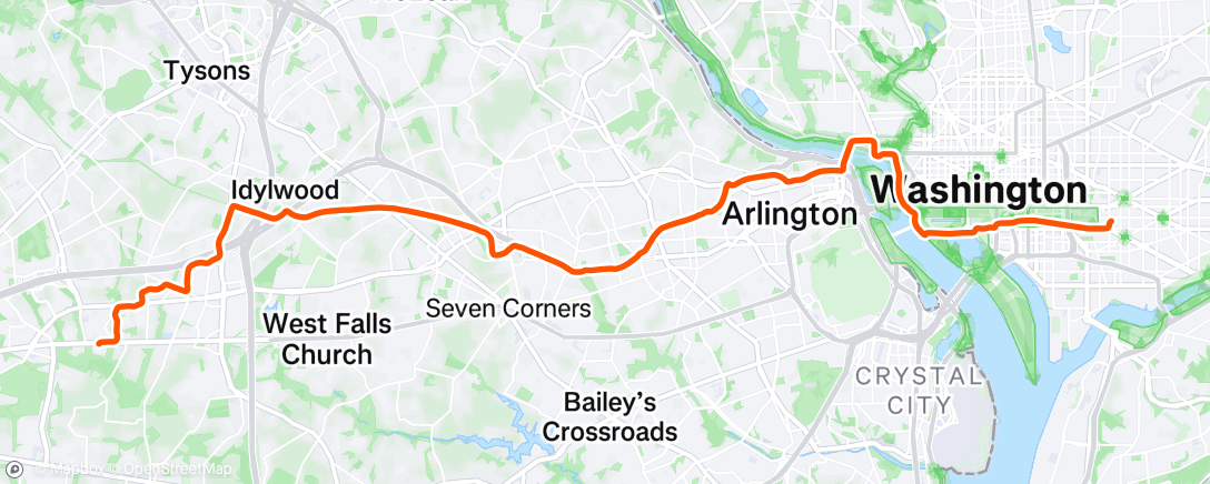 Map of the activity, Bike to Work Day 2025