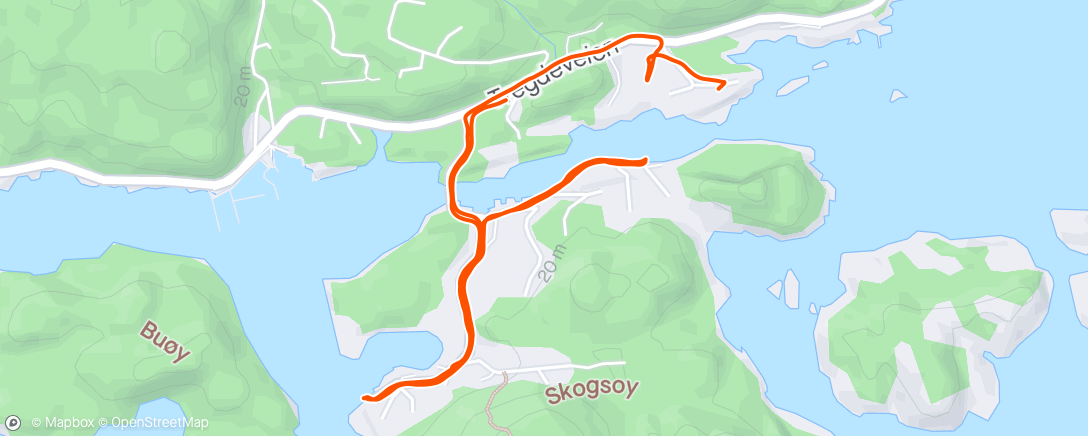 Map of the activity, Skogsøy 🐣