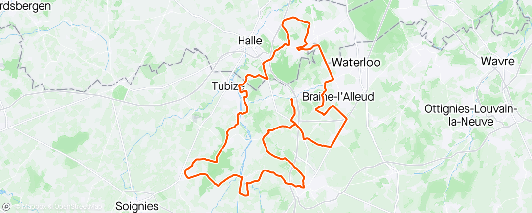 Map of the activity, Sortie vélo le matin ☀️