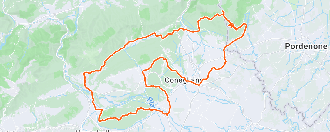 Map of the activity, Morning Ride