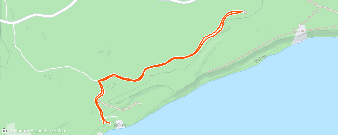 Map of the activity, Afternoon Walk
