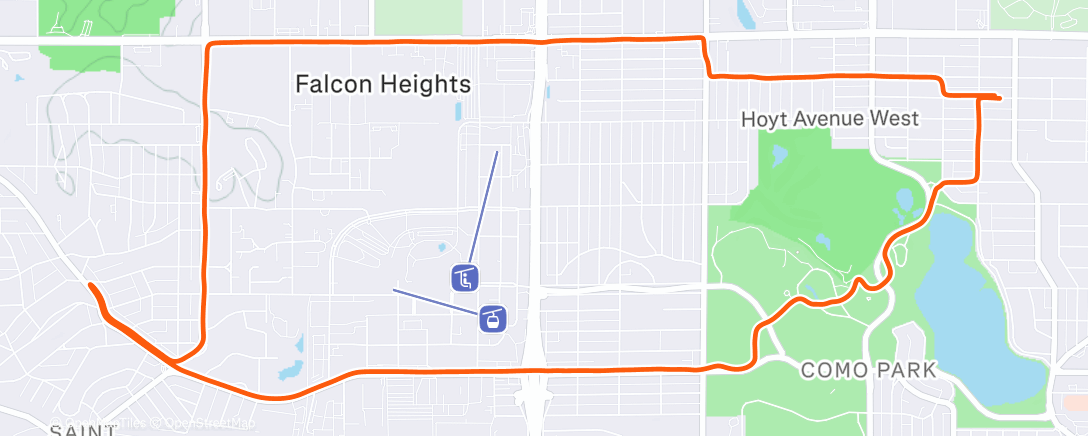 アクティビティ「Lunch Run」の地図