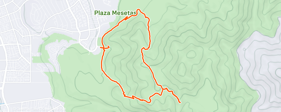 Map of the activity, Carrera vespertina