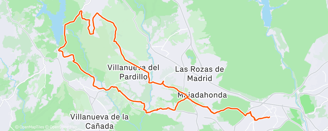 Map of the activity, Sunday Gravel