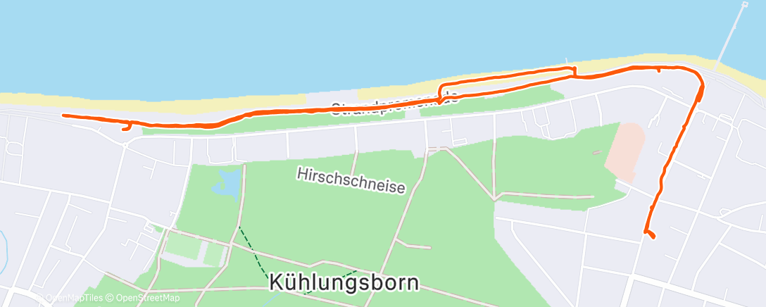 Map of the activity, Mittagspaziergang
