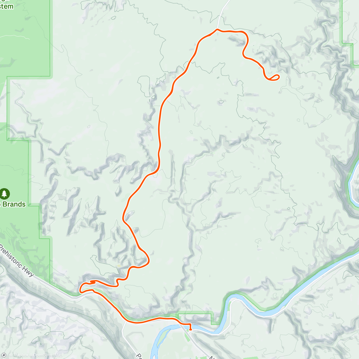 Map of the activity, Arches NP Windows Section