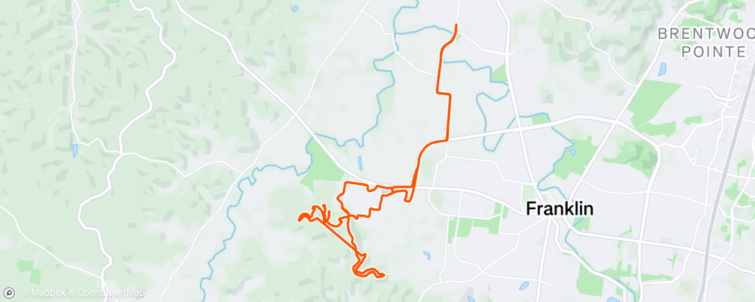 Map of the activity, Morning Ride