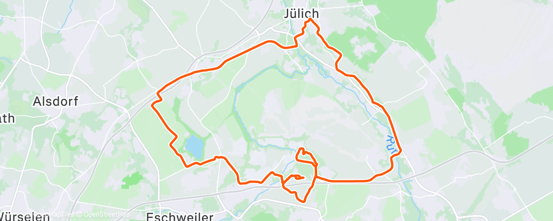 Map of the activity, Fahrt am Nachmittag