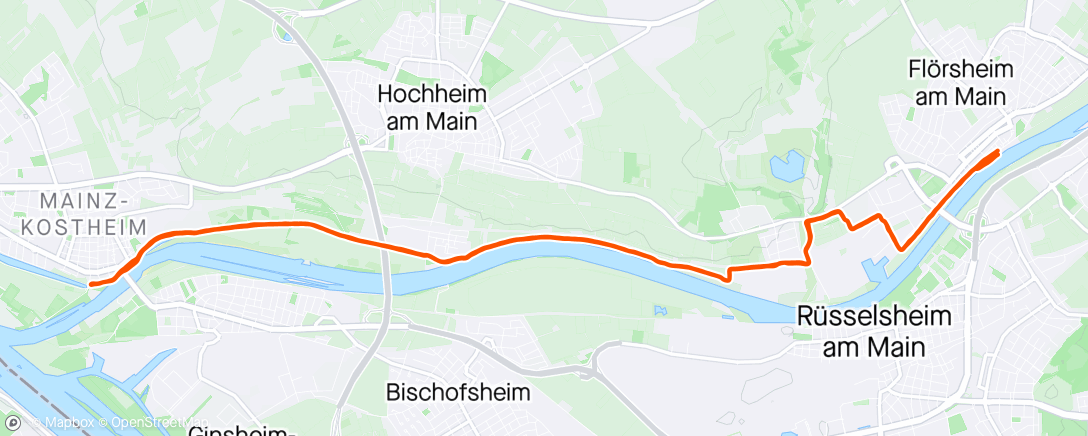 Map of the activity, Trainings Halbmarathon mit 🐌 Tempo und mit 🐕