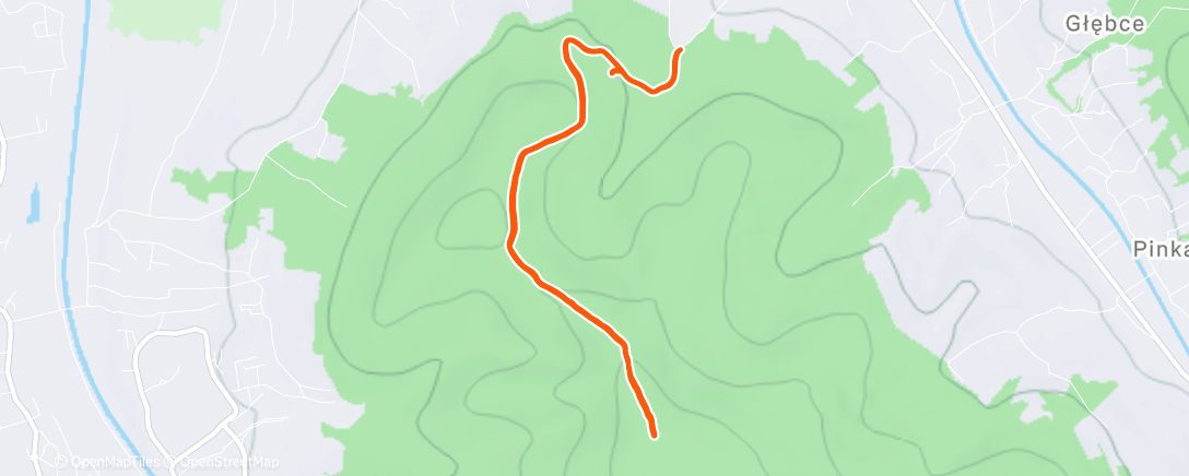Map of the activity, Lunch Hike