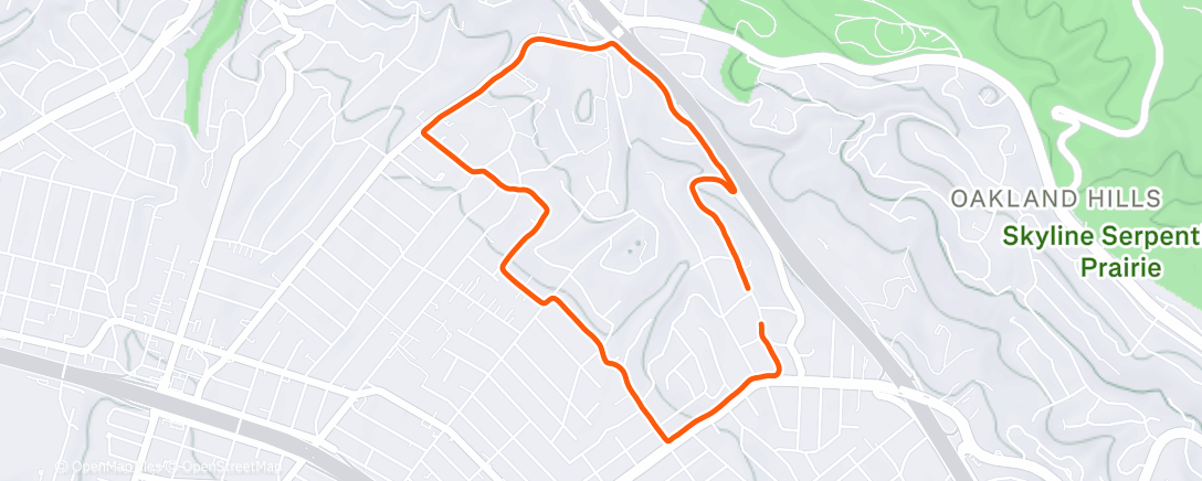 Map of the activity, 5K Run