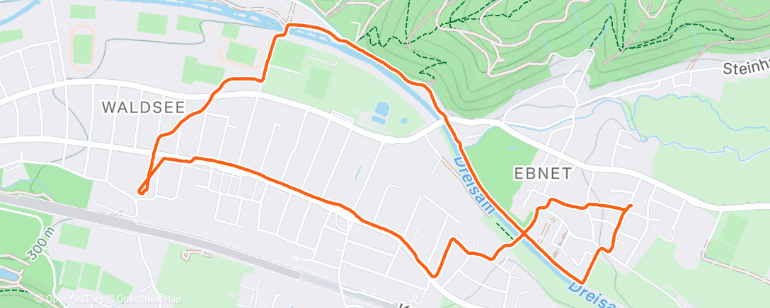 Map of the activity, Wanderung am Nachmittag