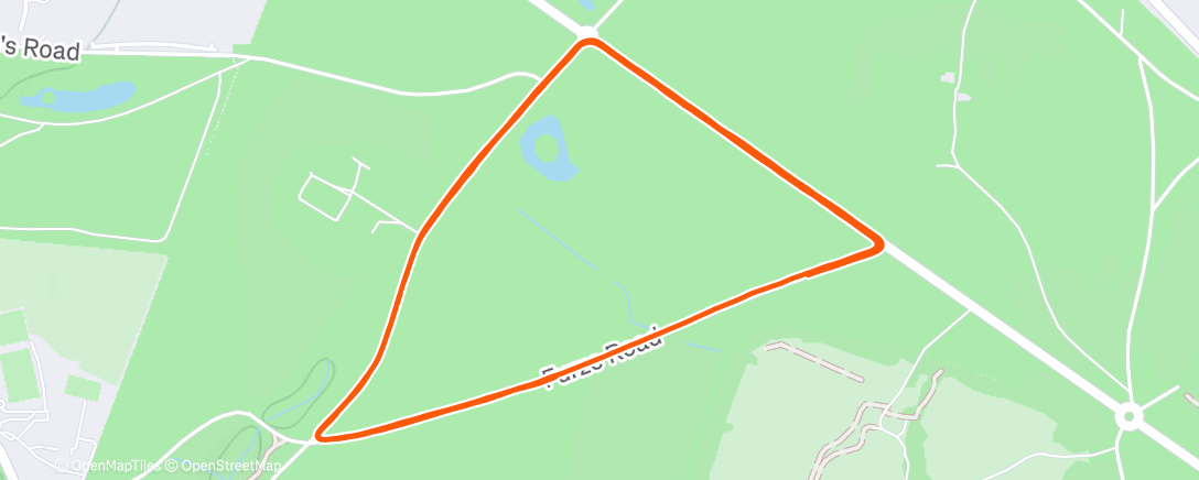 Map of the activity, Morning Run