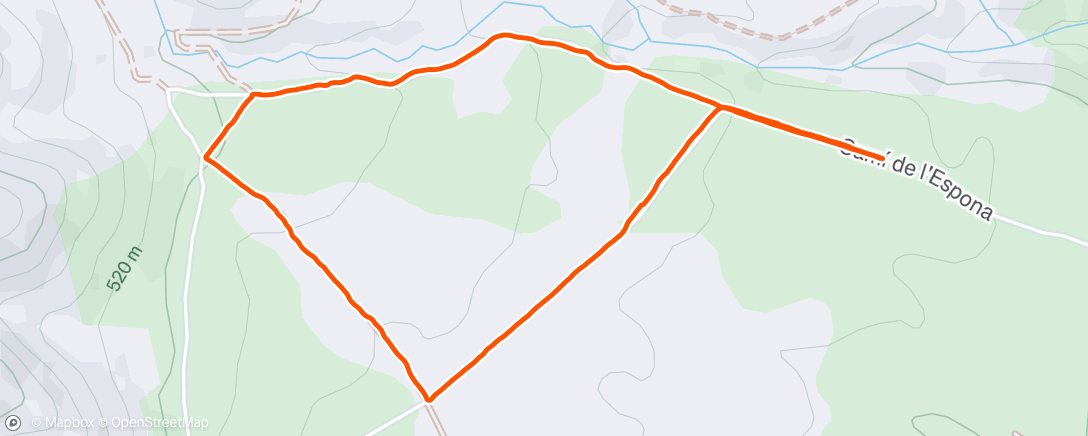 Map of the activity, Afternoon Walk