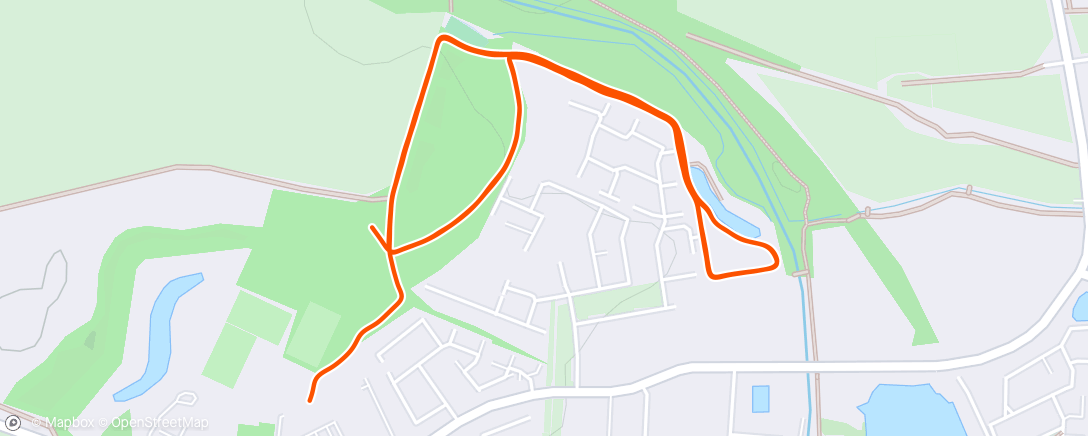 Map of the activity, Auldcathie parkrun #71