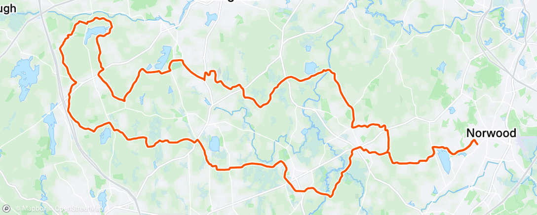 Map of the activity, Afternoon Ride