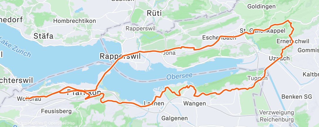 Map of the activity, Fahrt am Nachmittag