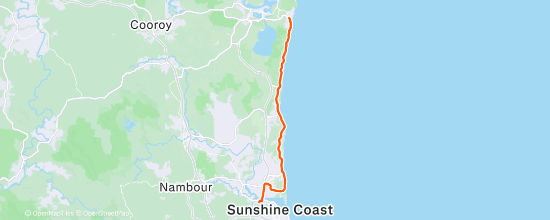 Map of the activity, Morning Ride