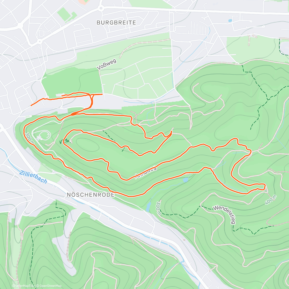 Map of the activity, Silvesterlauf vor Weihnachten