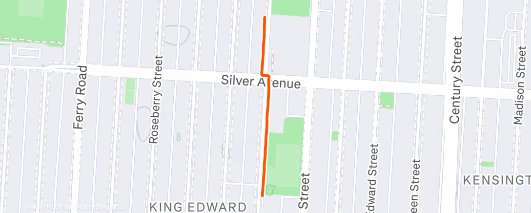 Map of the activity, Afternoon Walk