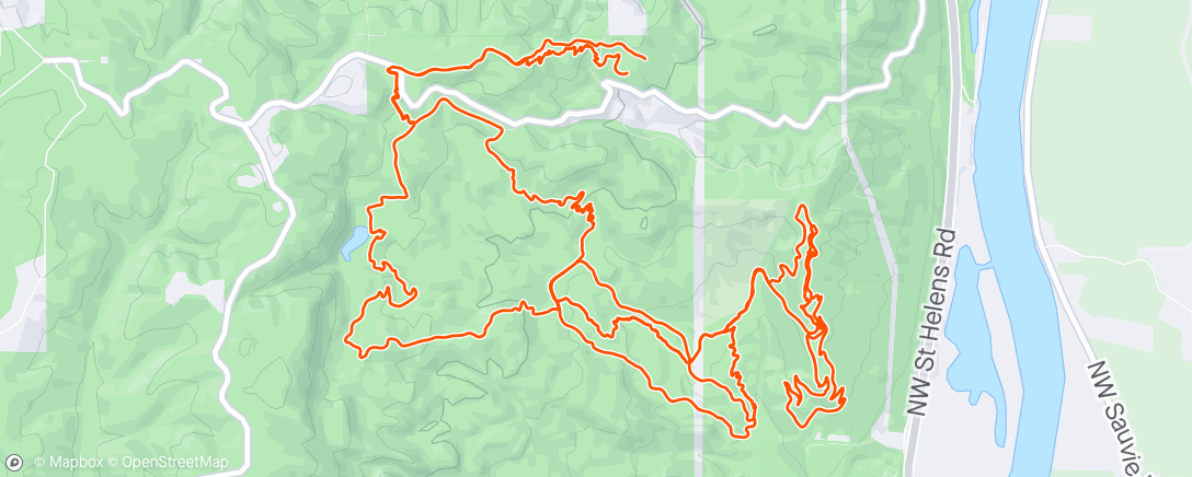 Mapa de la actividad, Lunch E-Bike Ride