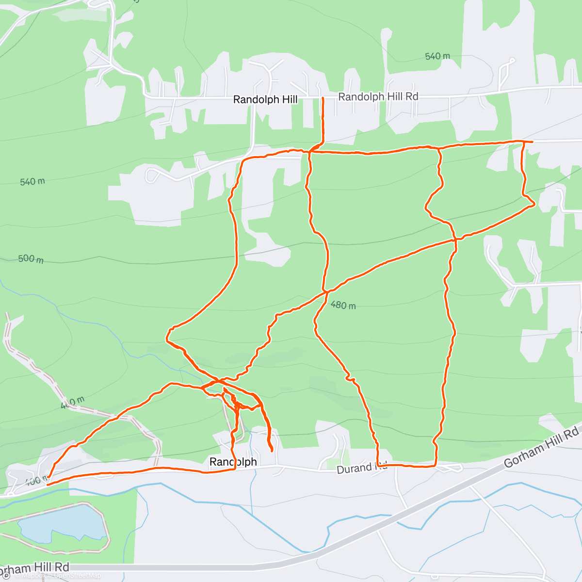 Map of the activity, RMC redlining