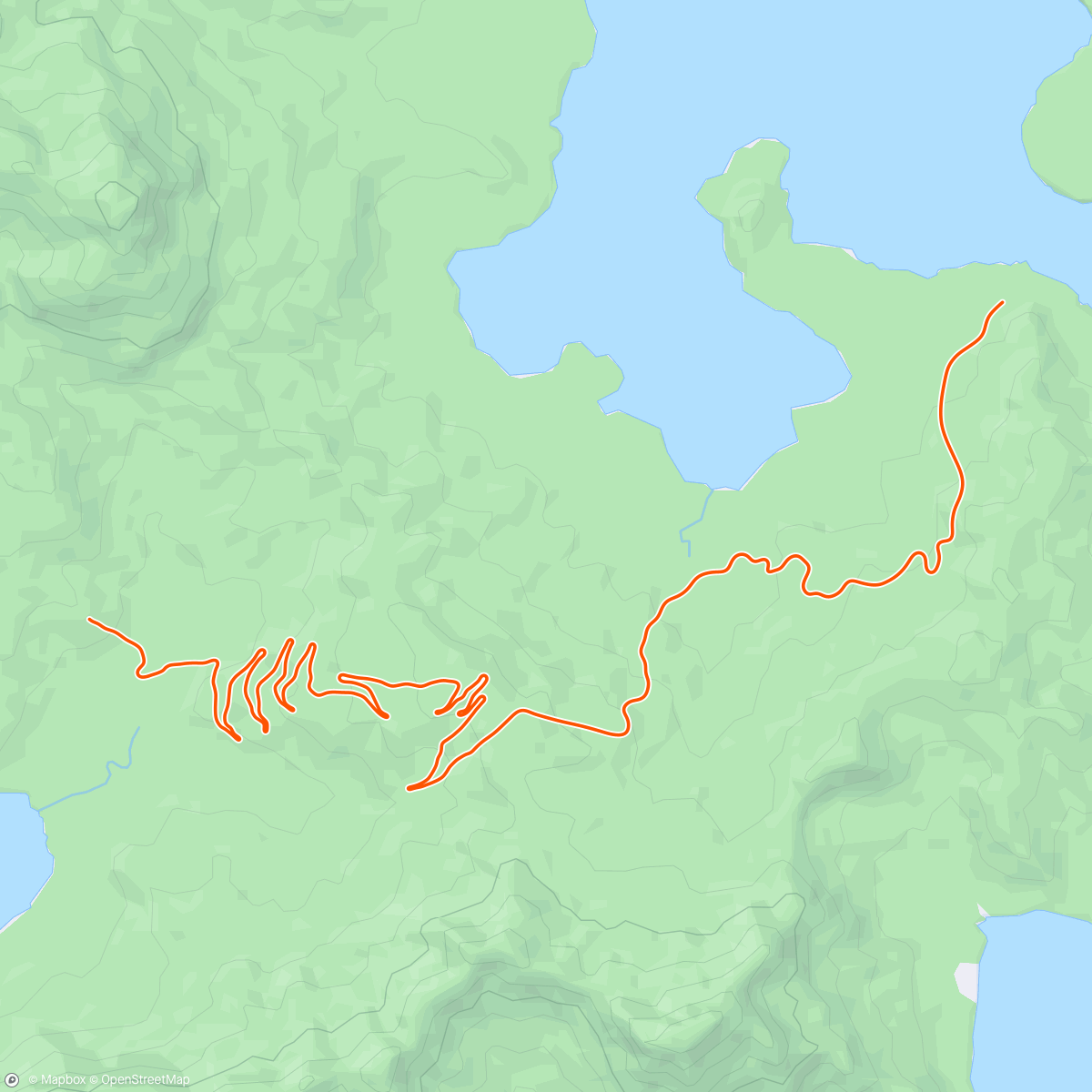 Mapa de la actividad, Road to Sky-Styrketråkk
