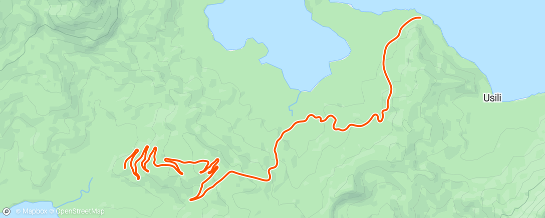 Map of the activity, Zwift - Z2 spikes in Watopia