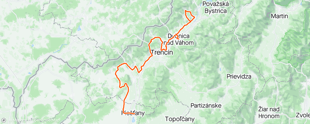 Map of the activity, Okolo Slovenska (Tour of Slovakia) - Stage 3